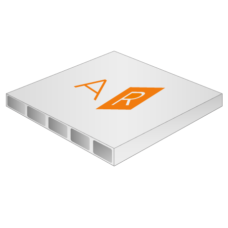 Hohlkammerplatte, 3 mm