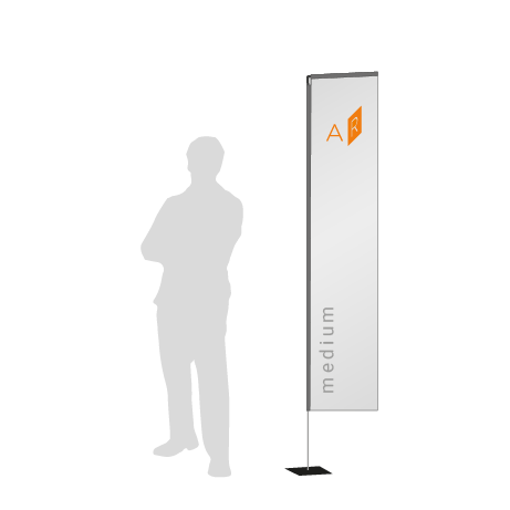 Beachflag Rechteck | Medium (300 cm) | einseitig bedruckt