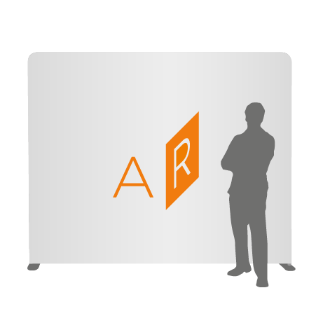 Textilwand ALU | 240er gerade | einseitig bedruckt