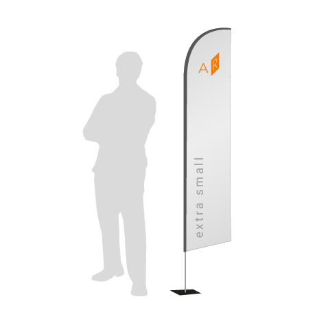 Beachflag Wind | Extra Small (215 cm) | einseitig bedruckt