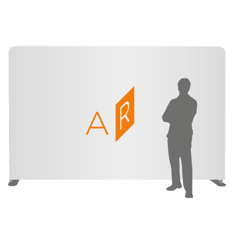 Textilwand ALU | 400er gerade | einseitig bedruckt