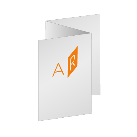 Faltblatt Zickzackfalz 6-Seiter | DIN lang 9,9 cm x 21,0 cm hoch | beidseitig bedruckt