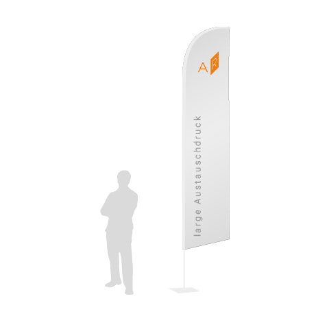 Beachflag Wind Austauschdruck | Large (400 cm) | einseitig bedruckt