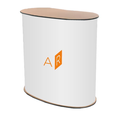 Messetheke Basic | B 91 cm x H 92,6 cm x T 47 cm | bedruckt