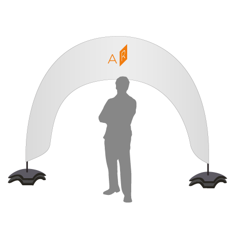 Beachflag Bogen | B 400 cm x H 300 cm | einseitig bedruckt