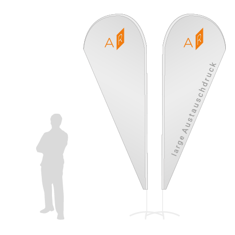 Beachflag Drop Austauschdruck | Large (350 cm) | beidseitig bedruckt