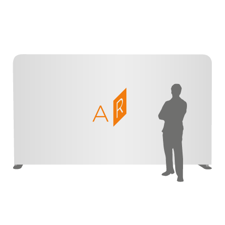 Textilwand ALU | 500er gerade | einseitig bedruckt