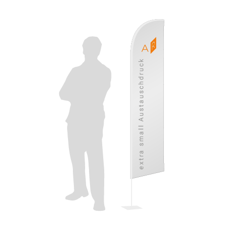 Beachflag Wind Austauschdruck | Extra Small (215 cm) | einseitig bedruckt