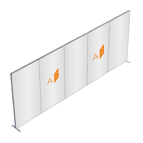 FASTFRAME™ gerade Wand | 5 Module | mit Druck