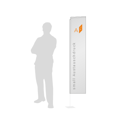 Beachflag Rechteck Austauschdruck | Small (200 cm) | einseitig bedruckt