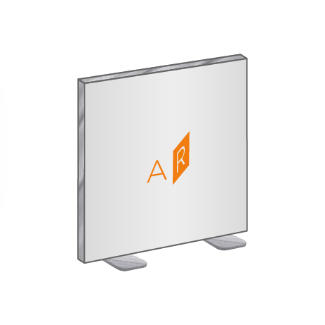 Textilspannrahmen freistehend | B 100 cm x H 200,5 cm | bedruckt