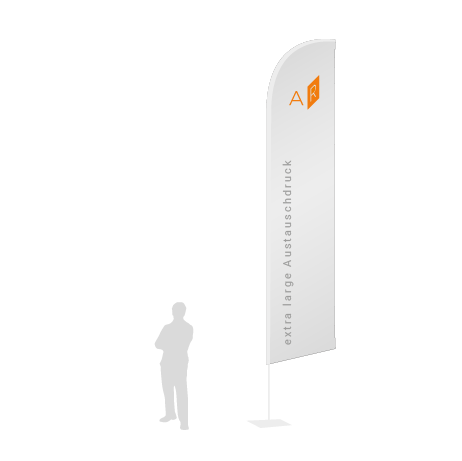 Beachflag Wind Austauschdruck | Extra Large (490 cm) | einseitig bedruckt