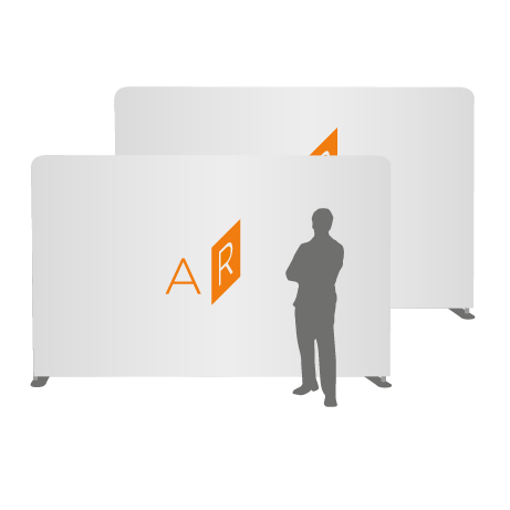 Textilwand ALU | 400er gerade | beidseitig bedruckt