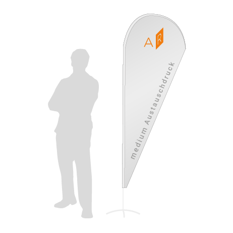 Beachflag Drop Austauschdruck | Medium (280 cm) | einseitig bedruckt