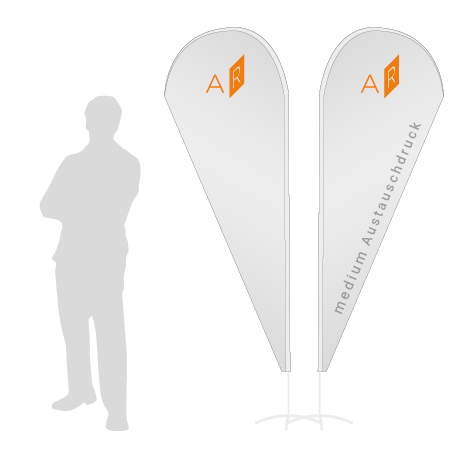 Beachflag Drop Austauschdruck | Medium (280 cm) | beidseitig bedruckt