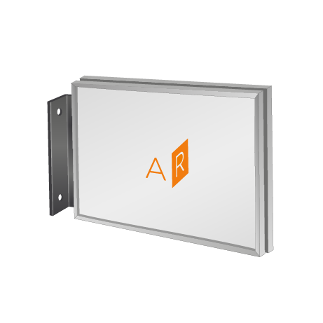 Fahnenschild | System Karlsruhe | DIN A4 quer