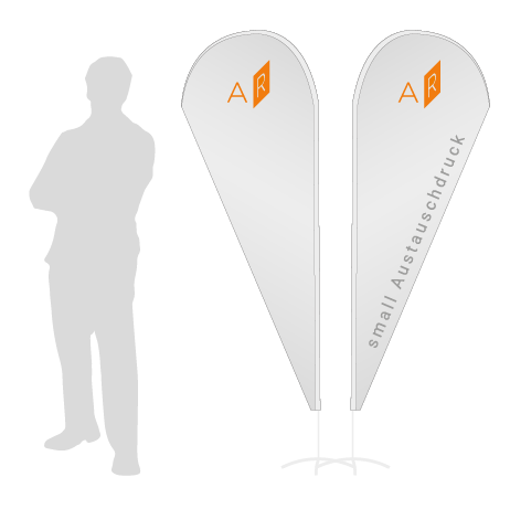 Beachflag Drop Austauschdruck | Small (210 cm) | beidseitig bedruckt