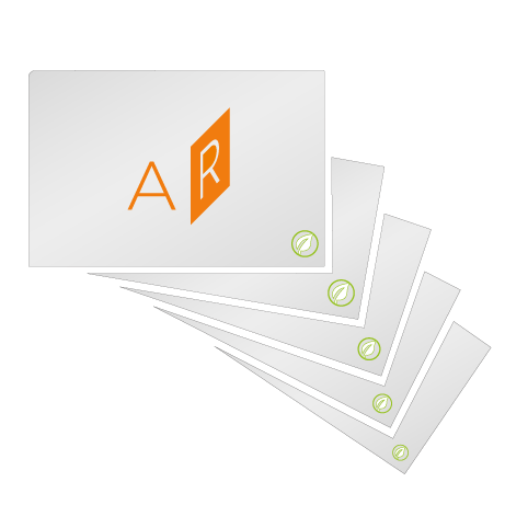 Visitenkarten | 350 g/m² Offset weiß | beidseitig