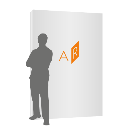 Textilfaltwand | 2 x 3 Felder gerade | einseitig bedruckt